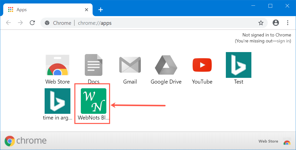 Google chrome shortcut on desktop